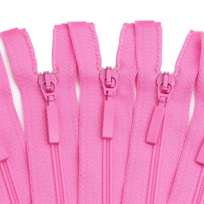 Молния спираль (витая) Arta Т5 (5 мм) 1 зам., разъем., 80 см, цв. 515 розовый, уп.5 шт