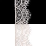 Кружево эластичное (стрейч) 60 мм / 3 метра, C571 молочный