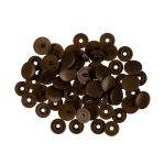Кнопка рубашечная установочная пластик ⌀10 мм, 15 шт, 015 коричневый, Micron POM-10