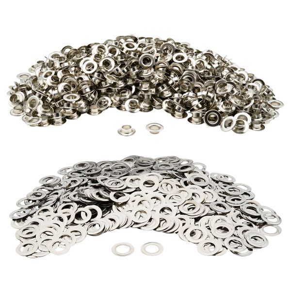 Люверсы металл ⌀13.0 мм (внутр.), h7 мм (внутр.), №28, металл, New Star, никель, уп≈1000 шт