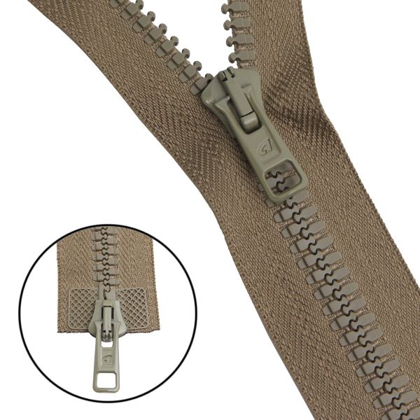 Молния трактор Arta Т6 (6 мм) 2 зам., разъем., 75 см, цв. 110 фисташковый, уп.5 шт