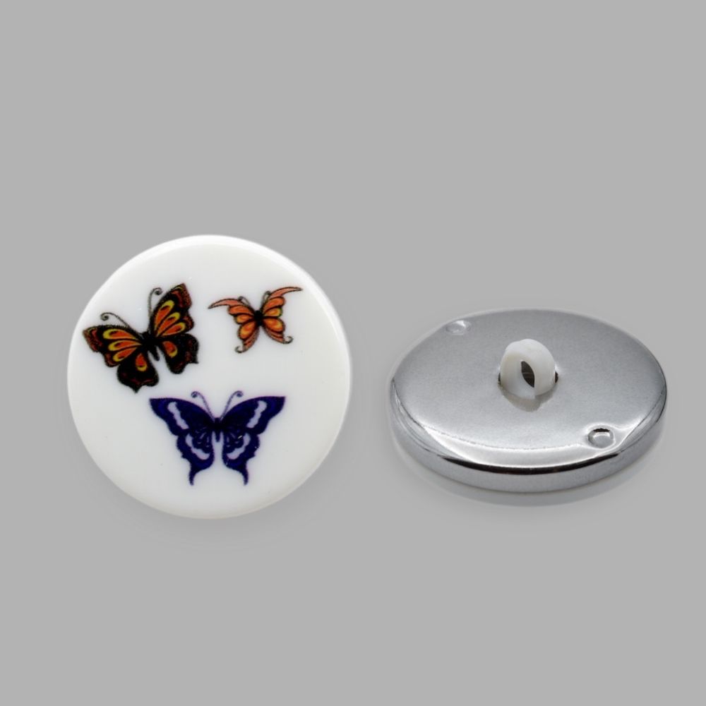 Пуговицы на ножке 34L (21мм) (Blue (синий)), 24 шт /TOS/