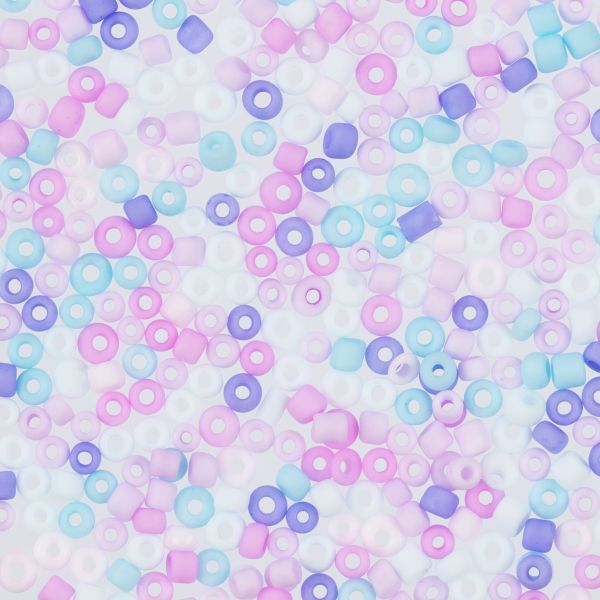 Бисер Zlatka 11/0 (2.1 мм), 100 г (10х10 г), №1014 микс меланж макарун, GR