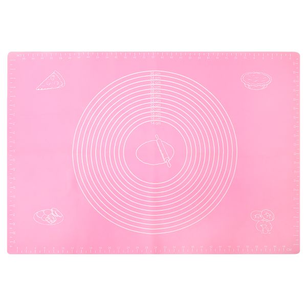 Мат для выпечки 45х64 см, 1 шт, №01 розовый, S-Chief SHF-0127