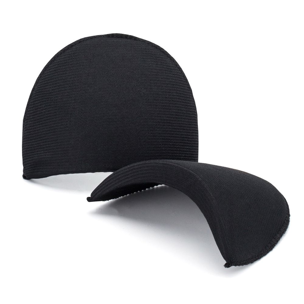 Плечевые накладки (подплечники) втачные 110х170х16 мм, из твердого поролона, обшитые, чёрный, ВТТМ-16, 10 пар