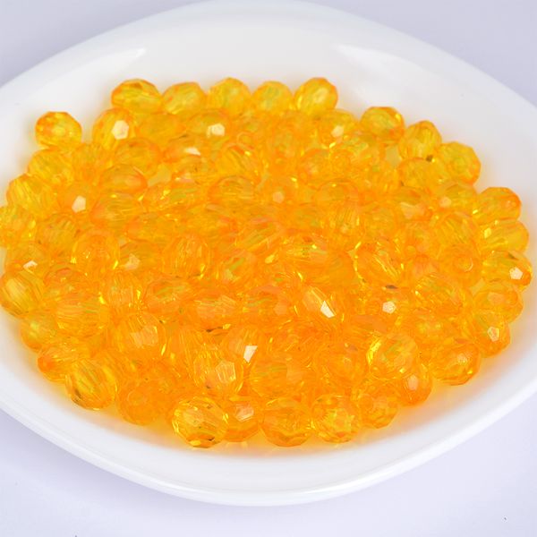 Бусины акрил ⌀12 мм, MG.3242-21, цв.21 желтый, уп.500 г, Magic4Hobby