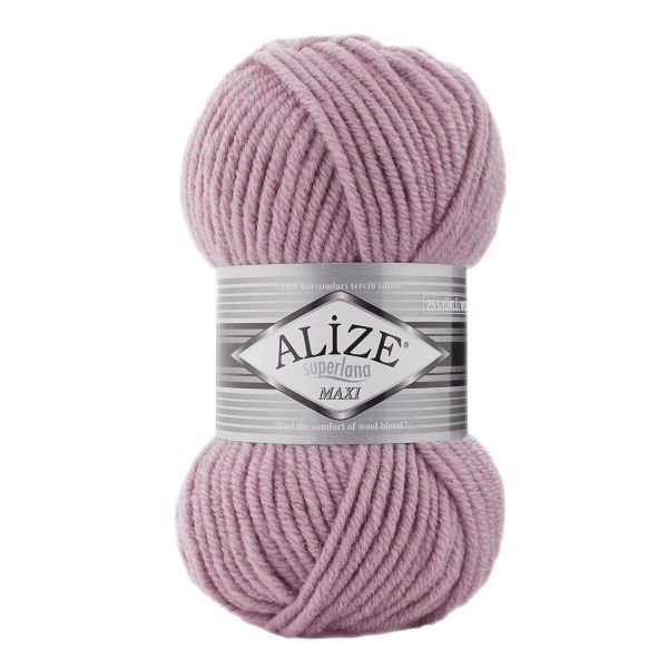 Пряжа Alize (Ализе) Superlana Maxi / уп.5 мот. по 100 г, 100 м, 505 пепельно-сиреневый, 364131-139