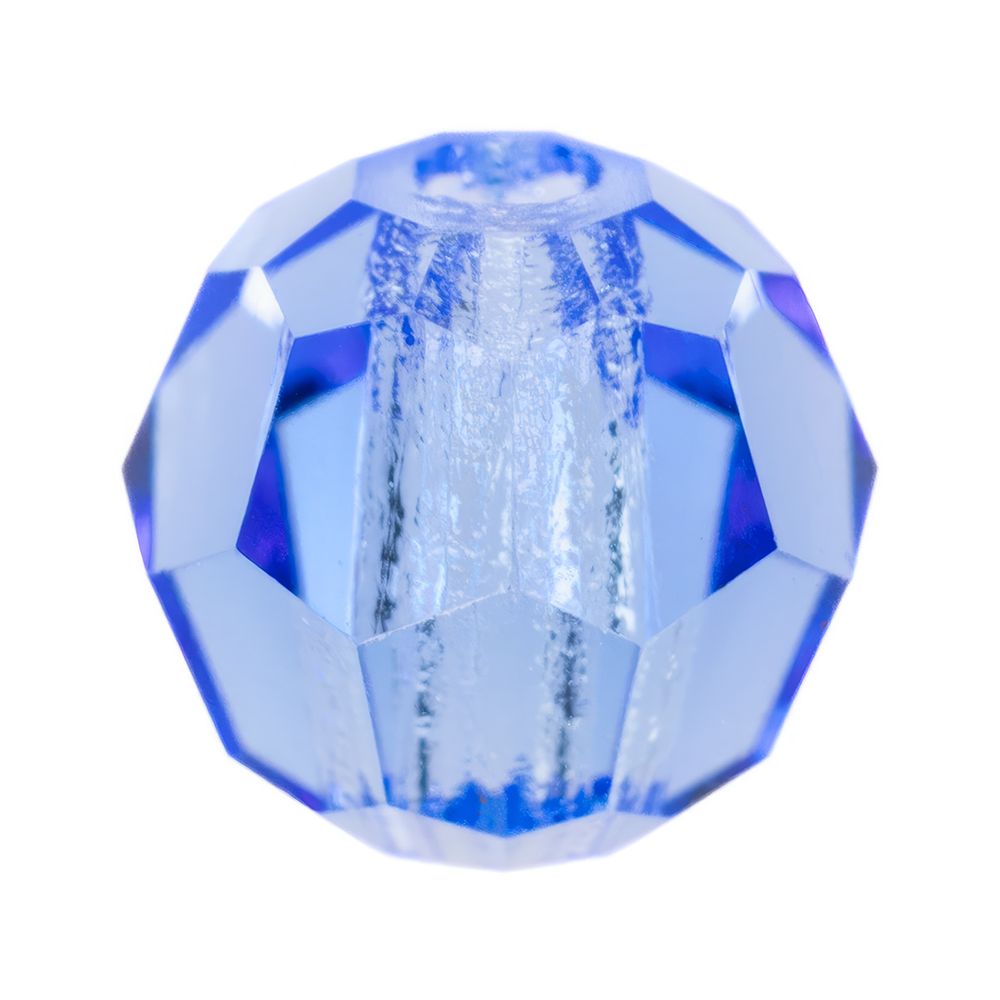 Бусины стекло ⌀4 мм, 24 шт, светло-синий/sapphire, Preciosa 451-19-602