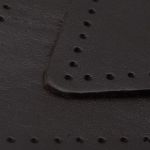 Заплатки пришивные из кожи, треугольник равносторонний 8см с перфорацией, 2 шт, 100% кожа, 03 темно-коричневый, 9126