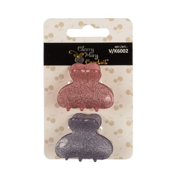 Набор заколок Краб для волос, 10 шт, №02 ассорти, Cherry Mary V/K6002