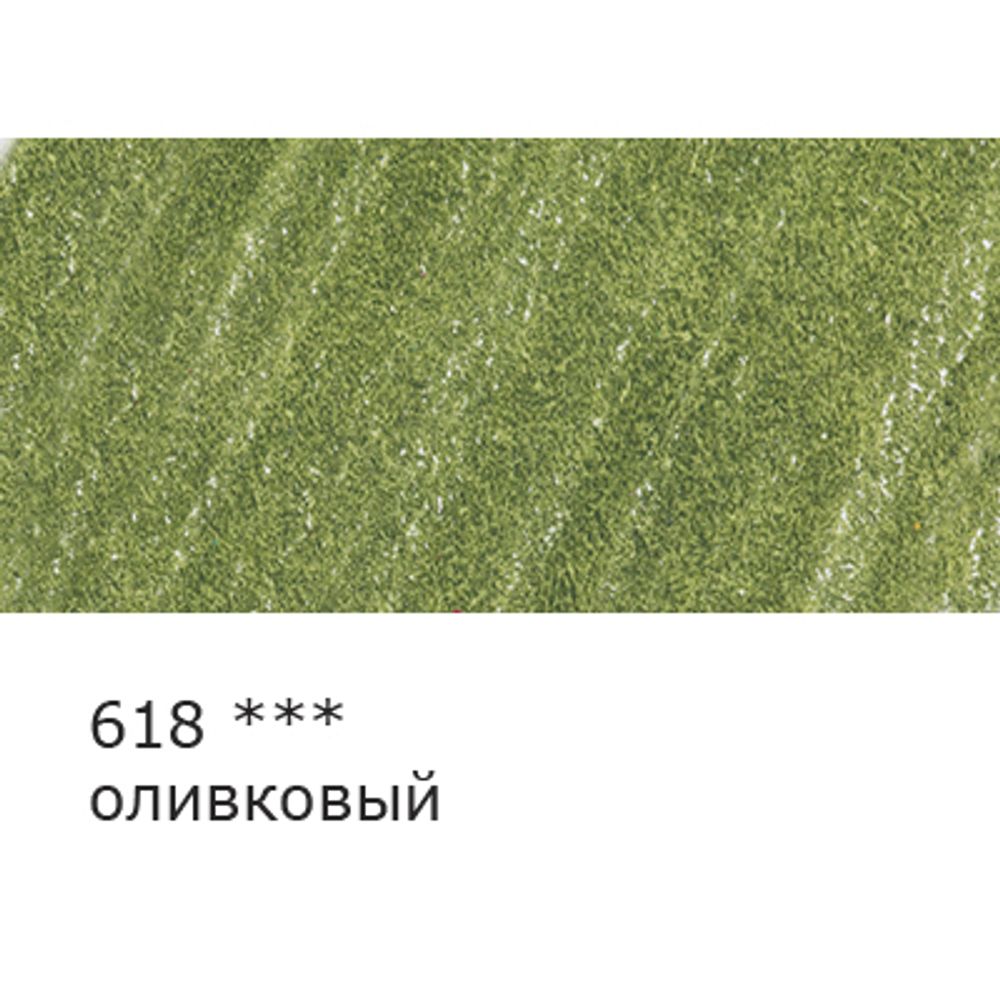 Карандаш цветной заточенный, 6 шт, 618 оливковый, Vista-Artista INTENSE VICP