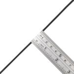 Шнур кожа искусственная ⌀2.5 мм / 100 метров, матовый, черный