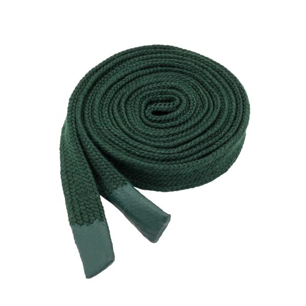 Шнурки декоративные плоские (для одежды) 10 мм / 135 см, 100 шт (155 темно-зеленый), 3AR2807