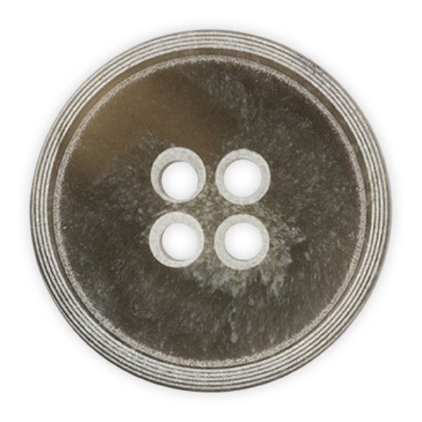 Пуговицы 4 прокола костюмные 15 мм, 25 шт, D282 хаки, Gamma JEY 0022