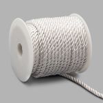 Шнур витой ⌀5.0 мм / 18.29 метров, цв.50 белый