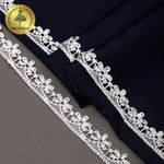 Кружево гипюр (плетёное) 20 мм, TBY.H1591A, теплый белый, 13.71м, Kruzhevo