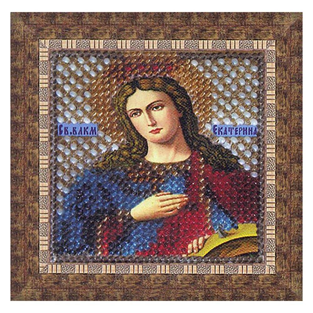 Вышивальная мозаика, Икона Св. Великомученица Екатерина, 6.5х6.5 см