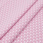 Ткань коллекция Jersey, 48х50см, 95% хлопок, 5% эластан Gutermann (43 розовый/белый горошек), 647712