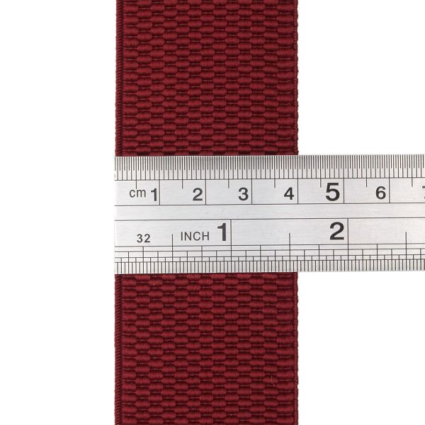 Резинка для подтяжек (помочная) 40.0 мм / 40 метров, 25.2 г/м, 520 темно-красный, 6123-9344