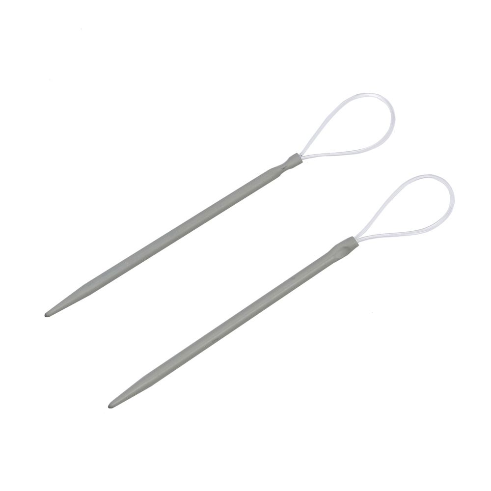 Иглы ручные для вязанных изделий 7,5 см, с петлей, алюминий, 2 шт, Pony, 5 шт