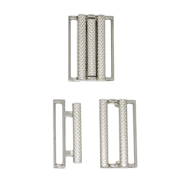 Пряжка-застежка 40 мм (внешн. 45х31 мм), 4 шт, никель, BIG