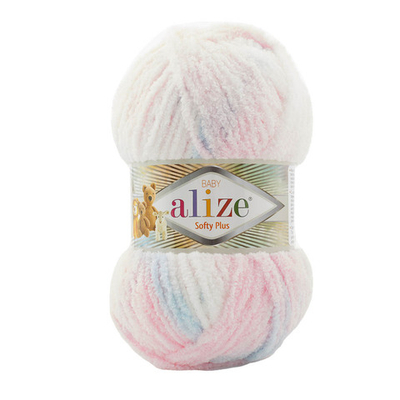 Пряжа Alize (Ализе) Softy Plus / уп.5 мот. по 100 г, 120 м, 5864 секционный