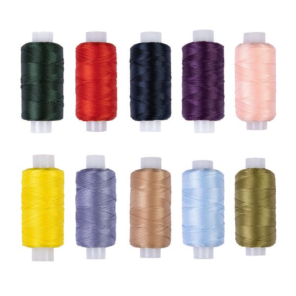 Нитки обувные капрон 50К, 200 м, 10 шт, Ассорти