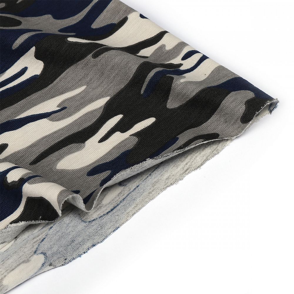 Кулирка с лайкрой пенье 190 г/м², 180 см / 6 метров, КУЛ.190.КМФ.ХАКИ.СИН.6, хаки/синий