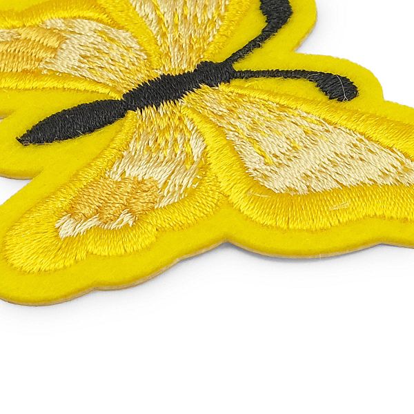 Термоаппликация Бабочка, 5.4х7см, Hobby&Pro (желтый)