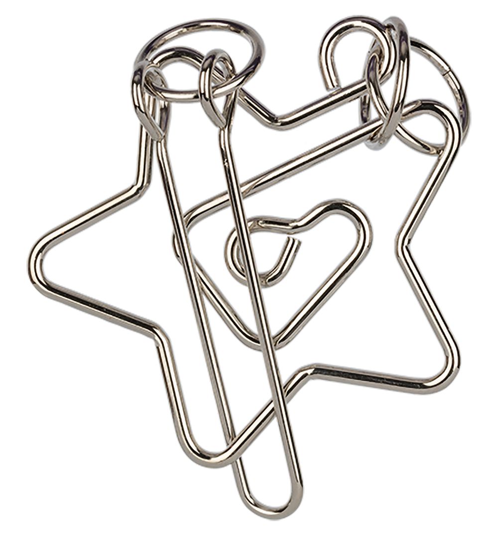 Головоломка металлическая, 1 шт, Звезда 6 элементов, Delfbrick DLM-31