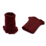Манжеты трикотажные 7.0х9.5 см, 1 пара, плотные без шва, 002 бордо