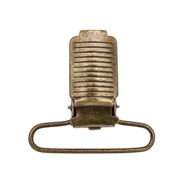 Клипса для подтяжек полоса 35.0 мм, металл, уп.20 шт, New Star, антик