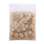 Пуговицы на 2 прокола 22L (14мм), пластик (col.27 светло-бежевый), CR-K18M, 144 шт