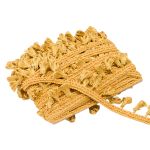 Бахрома отделочная 50.0 мм / 10 метров, с кистями 112 золотистый