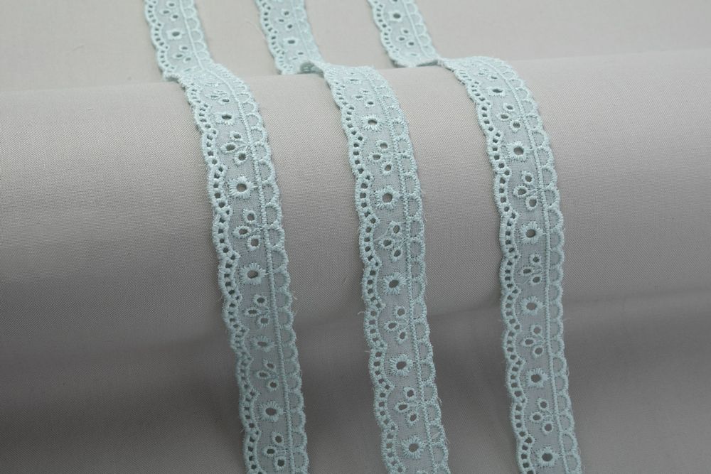 Кружево шитьё 18 мм / 10 м, ±0.2 м, Турция ментоловый, Gamma GYEM-1801 Кружево шитьё 18 мм / 10 м, ±0.2 м, Турция ментоловый, Gamma GYEM-1801