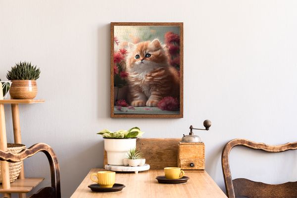 Пазл 500 элементов, Котёнок в цветочках, PZL-500/41, Фрея