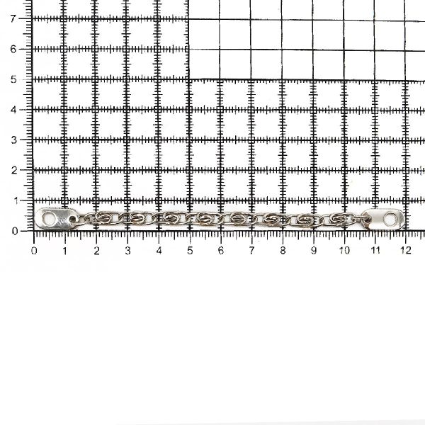 Вешалка-цепочка для одежды 110х5 мм, никель, 10 шт