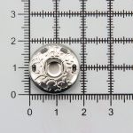 Кнопка пришивная металл ⌀19.0 мм, никель, 10 шт, КПР1