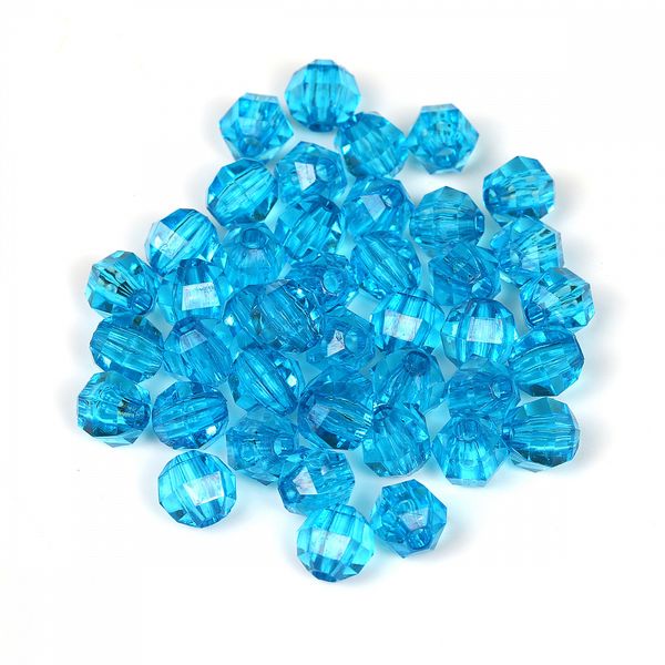 Бусины акрил ⌀10 мм, MG.3244-34, цв.34 бирюза, 500 г, Magic4Hobby