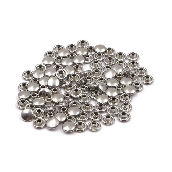 Хольнитены ⌀8 мм, |БЕЗ ГВОЗДЯ|, BIG, никель, 100 шт