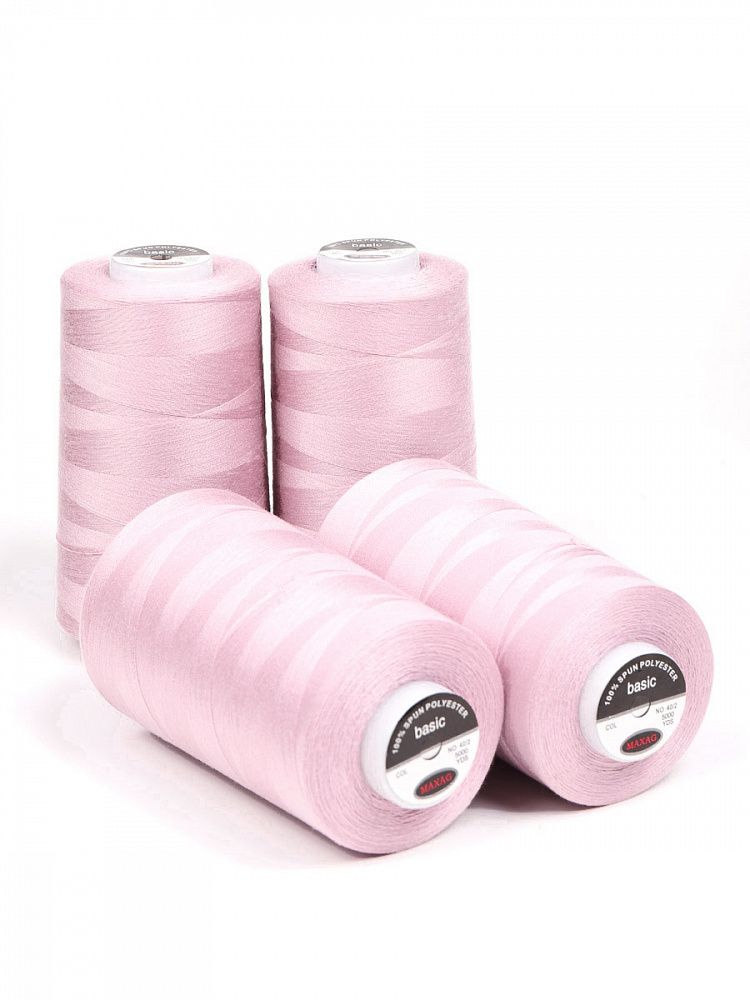 Нитки швейные Max 40/2, 4570 м (5000 ярд), 111 св.розовый / 4 бобины