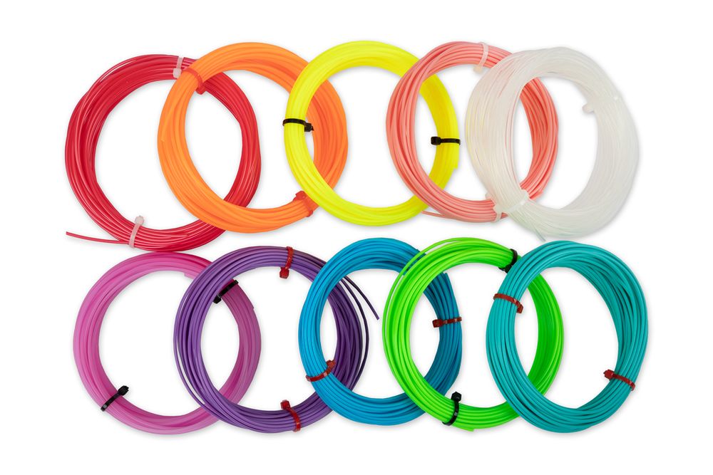 Набор PLA пластика для 3D ручки, 10 шт, Робокрафтика, Поделкин RBC-PLA-02