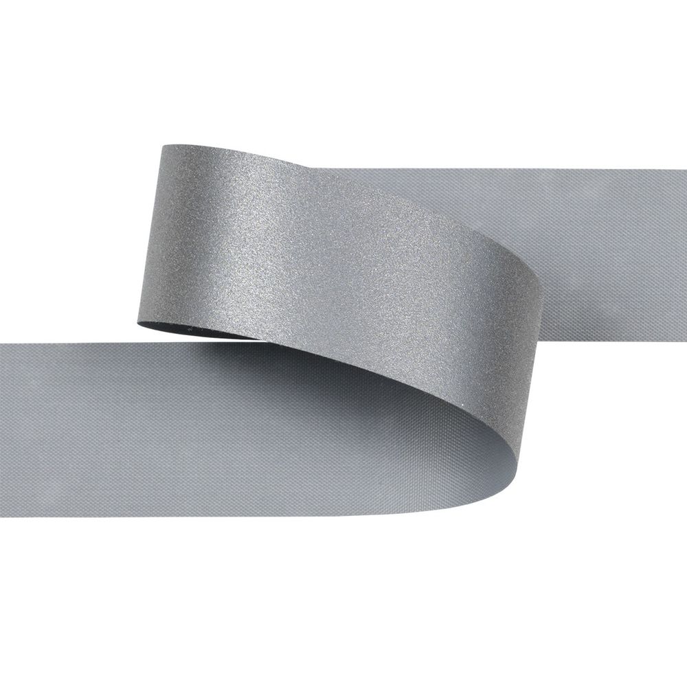 Лента светоотражающая (катафотная) [cpl:420], 25 мм / 50 метров, 100% п/э, серебро, Gamma JF9200