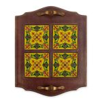 Заготовка из МДФ Поднос для 4-х плиток, OLIV-6 Love2art