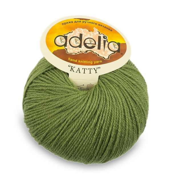 Пряжа Adelia Katty / уп.10 мот. по 50г, 150м, 20 зеленый