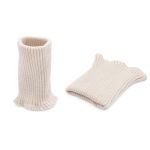 Манжеты трикотажные 7.0х9.5 см, 1 пара, средней плотности 14 кл, 2х2, В-10 кокосовое молоко, молочный