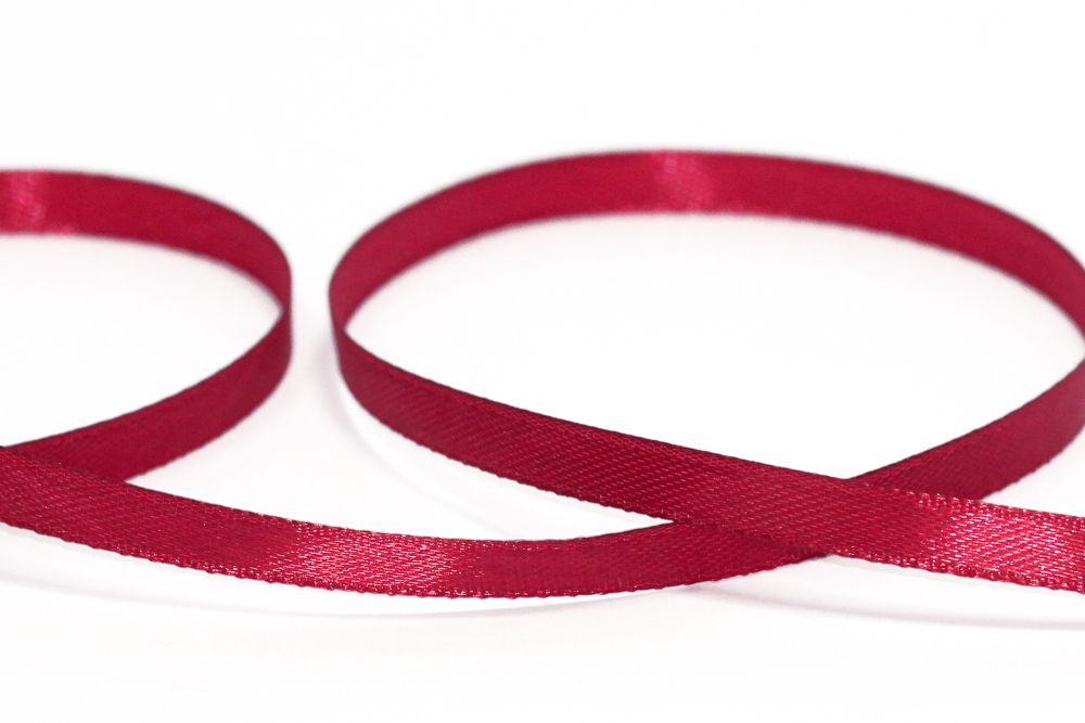 Лента атласная 1-сторонняя 6.0 мм / 33±2 метра, 076 св.вишневый, Gamma