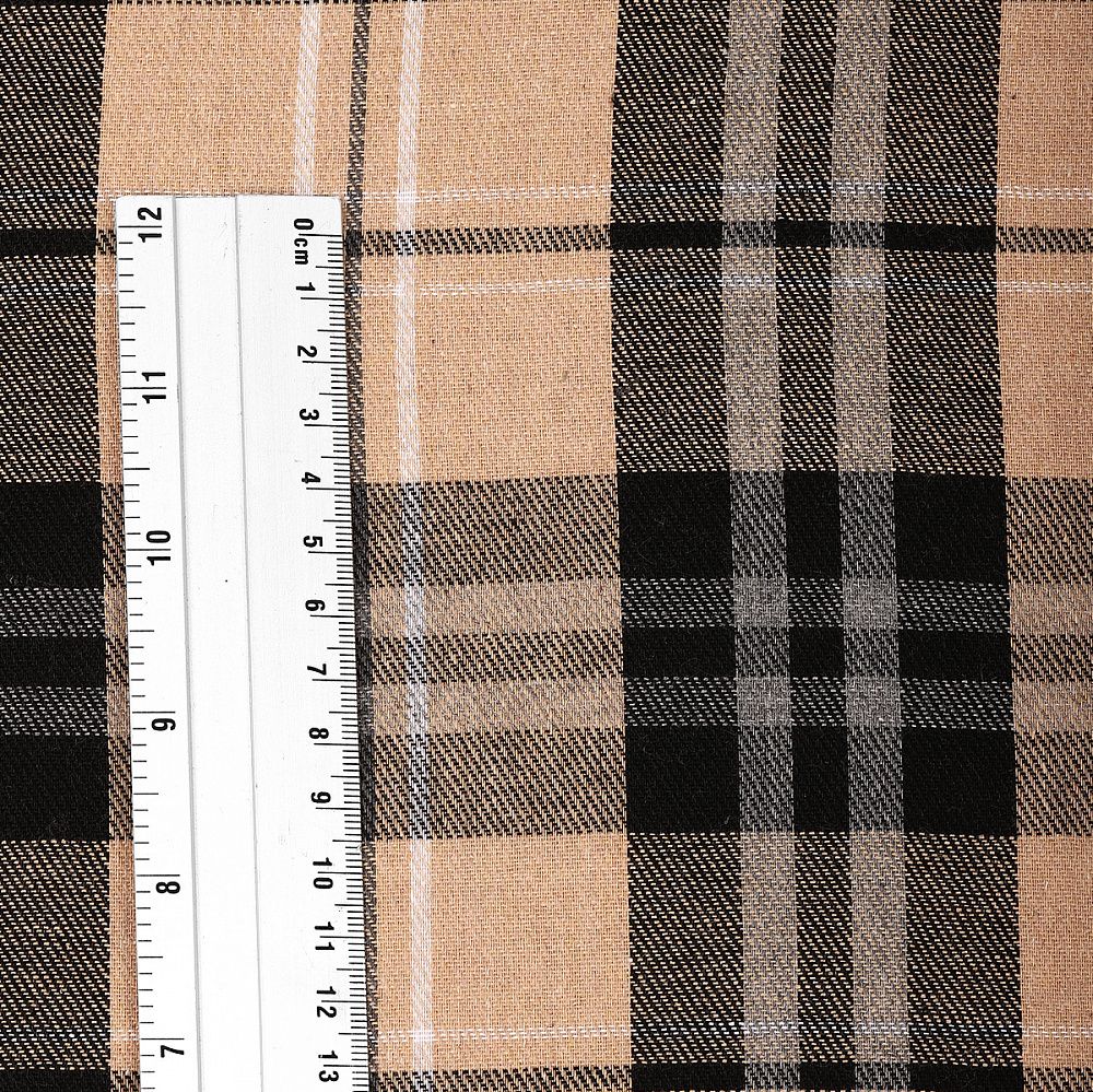 Фланель рубашечная 150 г/м², 150 см / 2 метра, TBY.Fl.T139.2, цв.139 бежевый