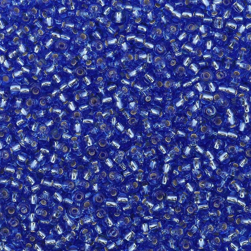 Бисер Preciosa прозрачный с сереб. центр. 10/0 (2.3 мм), круг.отв., 50г, (37030)