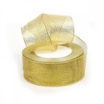 Лента металлизированная 40.0 мм / 22.85±1 метра, цв. золото, Magic4Hobby